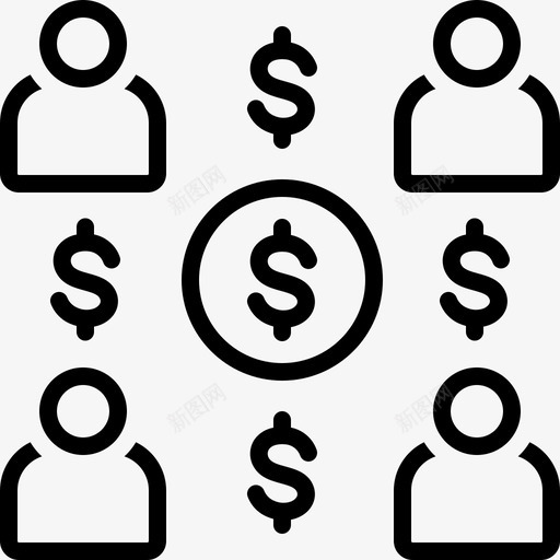 员工成本开支人员图标svg_新图网 https://ixintu.com 人员 员工 开支 成本