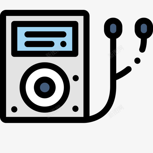 Ipod电子产品45线性彩色图标svg_新图网 https://ixintu.com Ipod 彩色 电子产品 线性