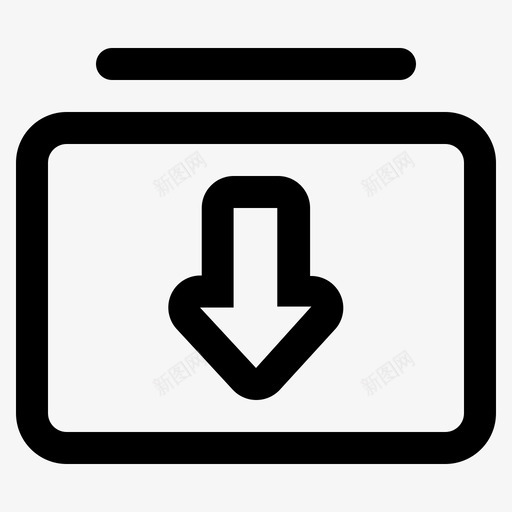 文件盒基本图标svg_新图网 https://ixintu.com 下载文件 包 基本 基本用户界面 盒