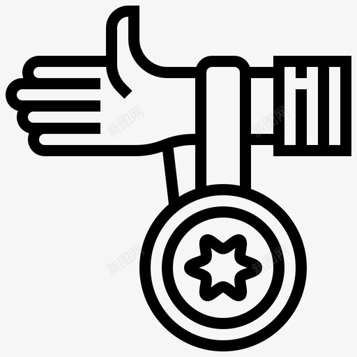 喜欢钦佩喜爱图标svg_新图网 https://ixintu.com 喜欢 喜爱 奖品 获胜线 钦佩 高兴