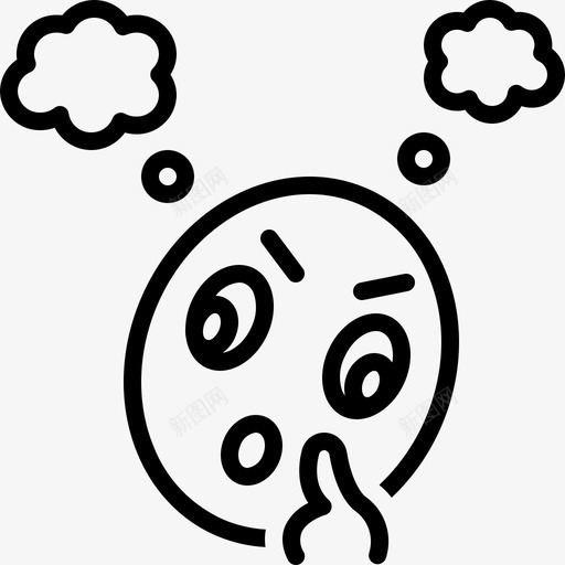 超越性格表情图标svg_新图网 https://ixintu.com 思考 性格 表情 超越