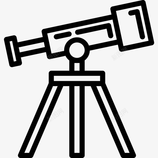 望远镜太空和宇宙3直线图标svg_新图网 https://ixintu.com 太空 宇宙 望远镜 直线