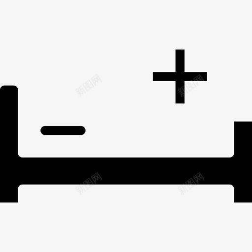病床医疗保健24填充图标svg_新图网 https://ixintu.com 医疗保健24 填充 病床