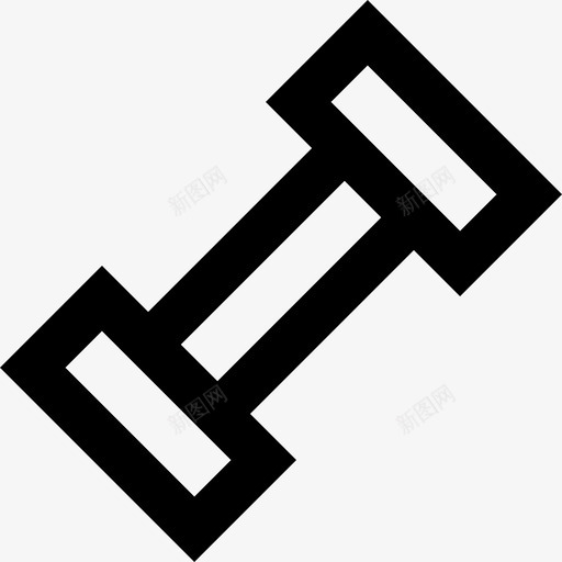 杠铃16号健身房直线型图标svg_新图网 https://ixintu.com 16号 健身房 杠铃 直线 线型