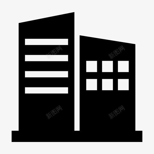 公司建筑城市图标svg_新图网 https://ixintu.com 公司 办公楼 城市 建筑 机构