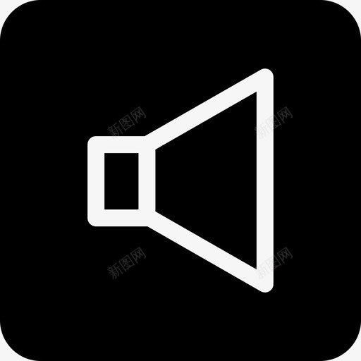 扬声器音频静音图标svg_新图网 https://ixintu.com ui web 声音 扬声器 静音 音频