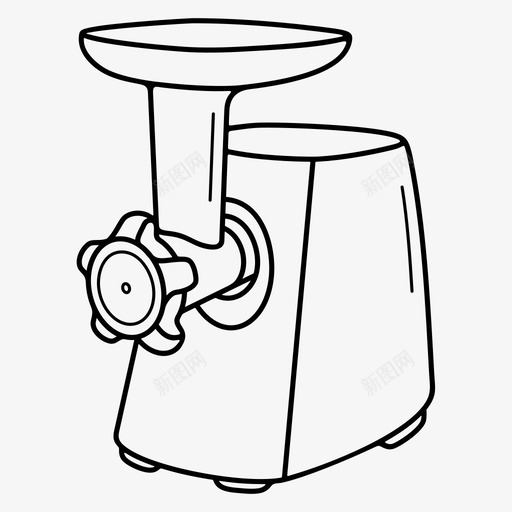 绞肉机电器家用电器图标svg_新图网 https://ixintu.com 厨房 家用电器 电器 绞肉机