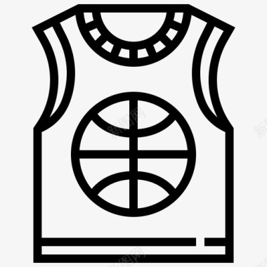 运动服篮球球衣图标图标