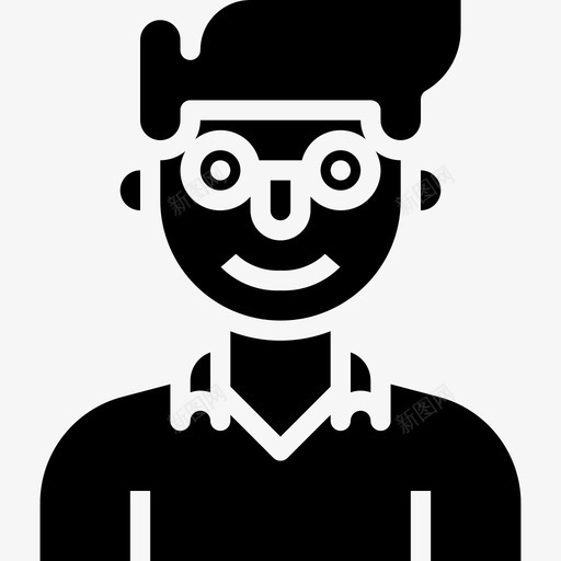 学生化身62填充图标svg_新图网 https://ixintu.com 化身62 填充 学生