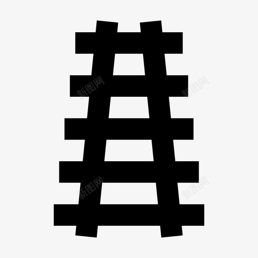轨道火车有轨电车图标svg_新图网 https://ixintu.com 固体 手推车 旅行 有轨 火车 电车 轨道 运输