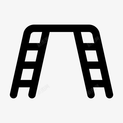 猴栏户外公园图标svg_新图网 https://ixintu.com jumpicon 公园 户外 操场 游乐场 猴栏 黑线