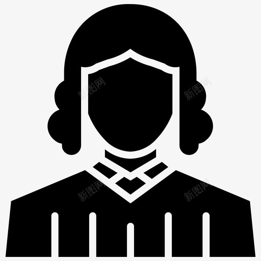 法官权威法院图标svg_新图网 https://ixintu.com 权威 法官 法律 法律和正义 法院