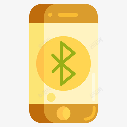 蓝牙通信媒体2扁平图标svg_新图网 https://ixintu.com 媒体 扁平 蓝牙 通信