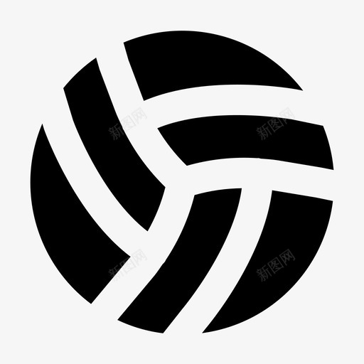 排球比赛运动图标svg_新图网 https://ixintu.com 字形 排球 比赛 运动 锦标赛