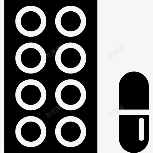 药丸医用130固体图标svg_新图网 https://ixintu.com 医用 固体 药丸