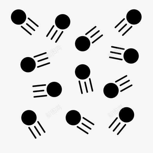 气体原子动能图标svg_新图网 https://ixintu.com 动能 原子 气体 物质 科学 粒子