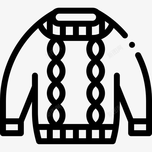 毛衣针织5直线图标svg_新图网 https://ixintu.com 毛衣 直线 针织