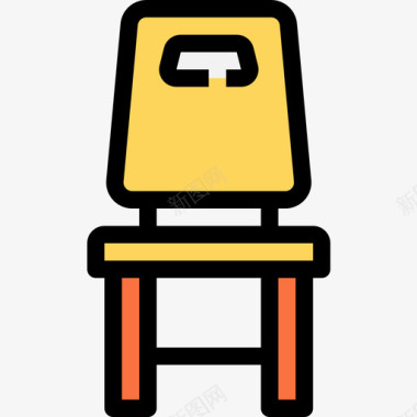 椅子商务必备元素4线条色图标图标