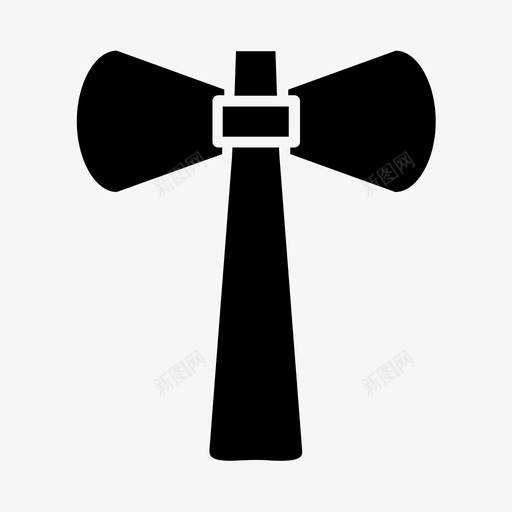 斧头建筑工具图标svg_新图网 https://ixintu.com 工具 建筑 斧头 黑色