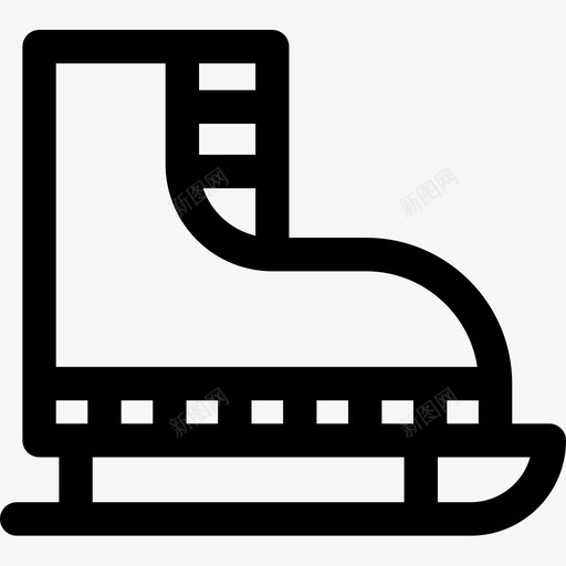 溜冰鞋圣诞133直线型图标svg_新图网 https://ixintu.com 圣诞 溜冰鞋 直线 线型