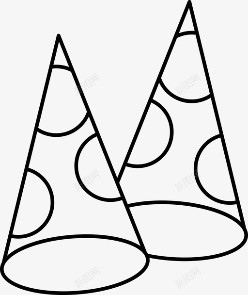 生日生日帽庆祝图标svg_新图网 https://ixintu.com 庆祝 生日 锥形