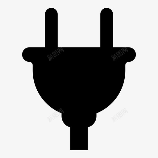 充电连接器电源插头图标svg_新图网 https://ixintu.com 充电 标签标签书签锁wifi切割星球共享比较保存 电源插头 连接器
