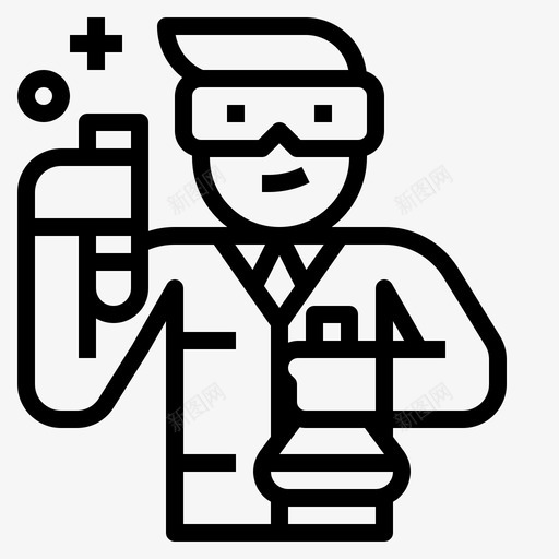 科学家化学品医生图标svg_新图网 https://ixintu.com 化学品 医生 实验室 科学大纲 科学家