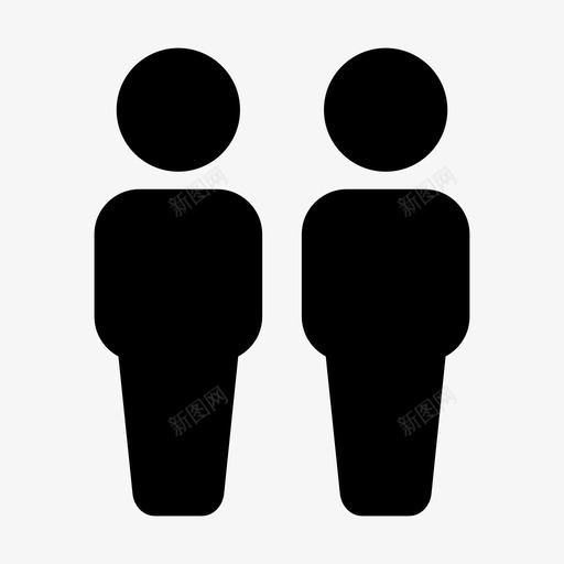社区朋友群组图标svg_新图网 https://ixintu.com 人员 朋友 用户 社交 社区 群组