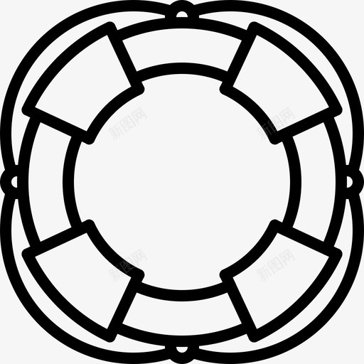 救生圈海盗41直线型图标svg_新图网 https://ixintu.com 救生圈 海盗41 直线型