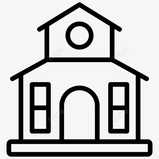 农舍建筑仓库图标svg_新图网 https://ixintu.com 仓库 储藏室 农舍 图标 建筑 线图