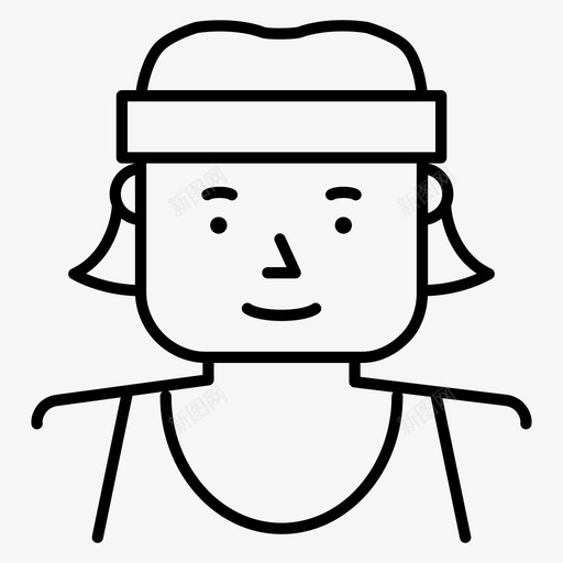 私人教练运动健身图标svg_新图网 https://ixintu.com 健康和健身 健身 健身房 妇女 私人教练 运动