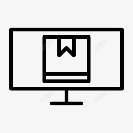 包检查在线网上商店图标svg_新图网 https://ixintu.com 包检查 商业 在线 技术 检查 概要 网上商店 购物