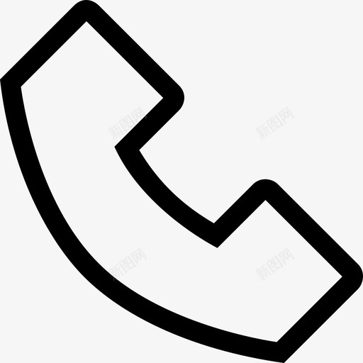 电话通讯连接图标svg_新图网 https://ixintu.com 基本设备 电话 网络 连接 通讯