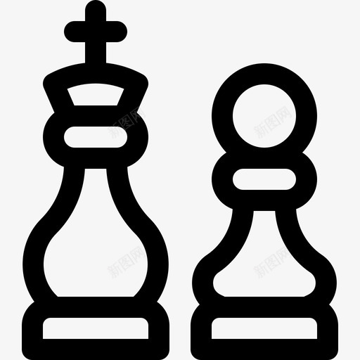 象棋策略25直线图标svg_新图网 https://ixintu.com 直线 策略 象棋
