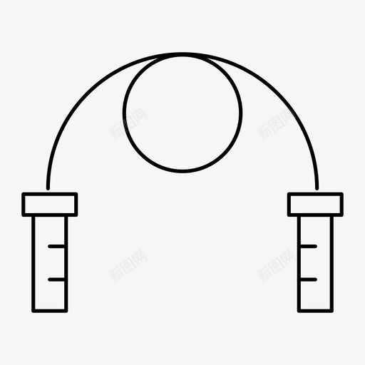 跳绳运动健身图标svg_新图网 https://ixintu.com 健康 健身 跳绳 运动