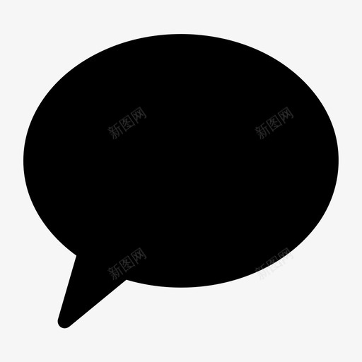 聊天评论交流图标svg_新图网 https://ixintu.com 交流 演讲 电子商务 聊天 评论
