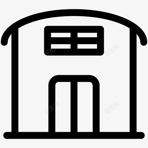 房子建筑物住宅图标svg_新图网 https://ixintu.com 住宅 建筑物 房子 轮廓