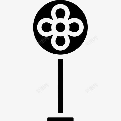 风扇电器4实心图标svg_新图网 https://ixintu.com 实心 电器 风扇