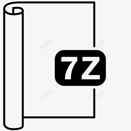 7z7z文件压缩图标svg_新图网 https://ixintu.com 7z 7z文件 压缩 文件格式 文件格式3