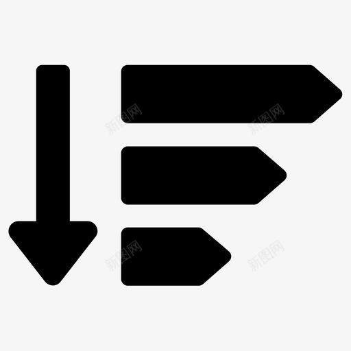 优先级底端顺序图标svg_新图网 https://ixintu.com 优先级 底端 排名 排序 顺序