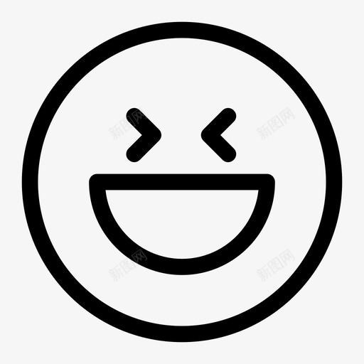 兴奋情绪表情图标svg_新图网 https://ixintu.com 兴奋 快乐 情绪 情绪化 表情