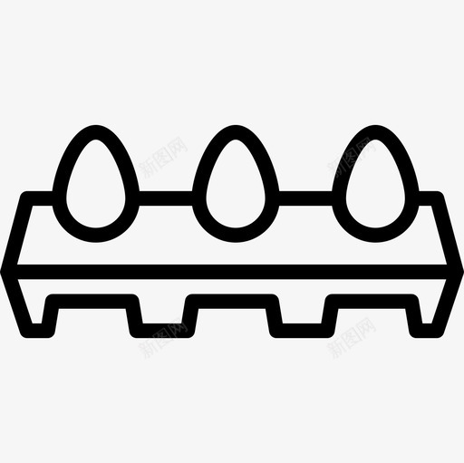 鸡蛋农业园艺直系图标svg_新图网 https://ixintu.com 农业园艺 直系 鸡蛋