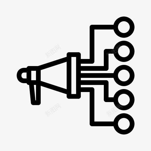 自动化商业数字营销图标svg_新图网 https://ixintu.com 商业 数字 网络 自动化 营销