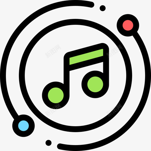 音乐第13乐章线性色彩图标svg_新图网 https://ixintu.com 乐章 线性 色彩 音乐