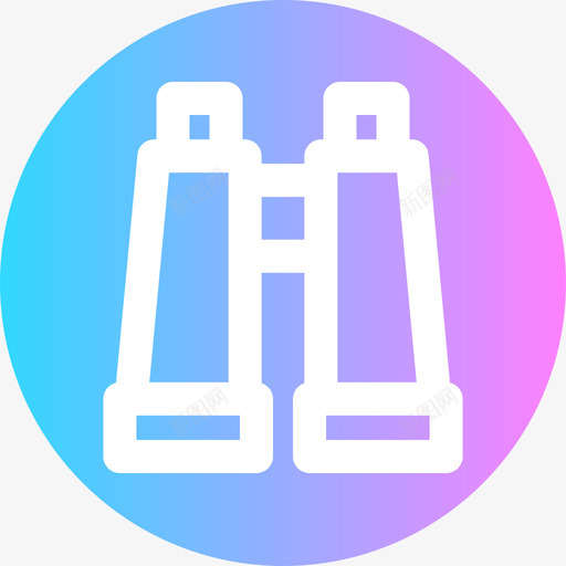 双筒望远镜商业249圆形图标svg_新图网 https://ixintu.com 双筒望远镜 商业249 圆形