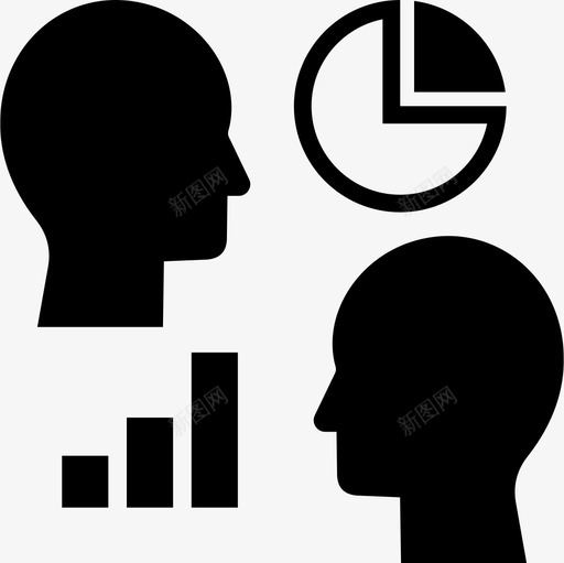 数据分析图表饼图图标svg_新图网 https://ixintu.com 图表 数据分析 饼图
