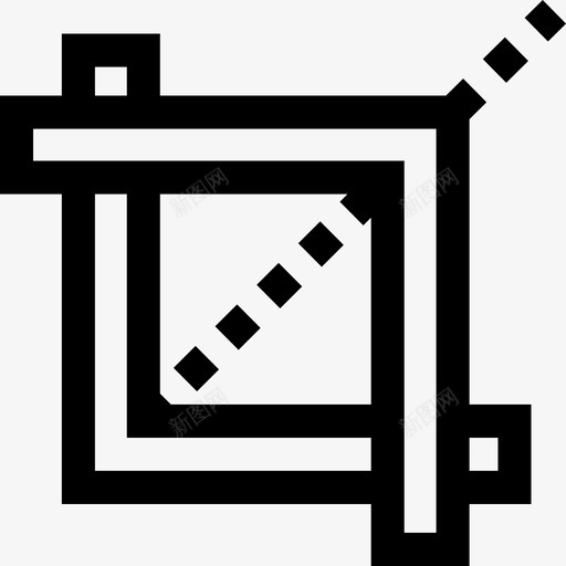 裁剪平面师11线性图标svg_新图网 https://ixintu.com 平面 平面设计 线性 裁剪 设计师