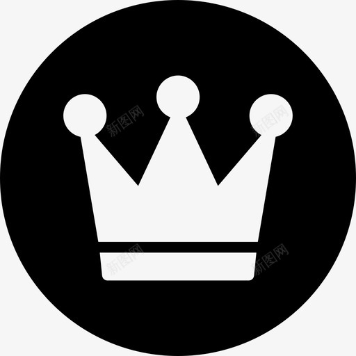 皇冠王国优雅圆形填充物图标svg_新图网 https://ixintu.com 优雅 圆形 填充 王国 皇冠