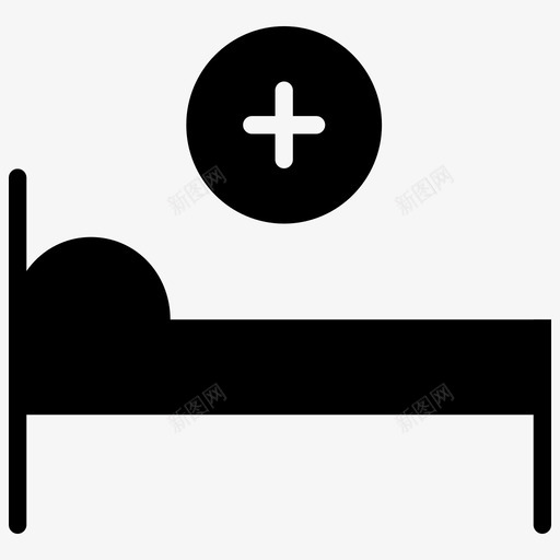 病床病房医疗箱图标svg_新图网 https://ixintu.com 医疗箱 病床 病房