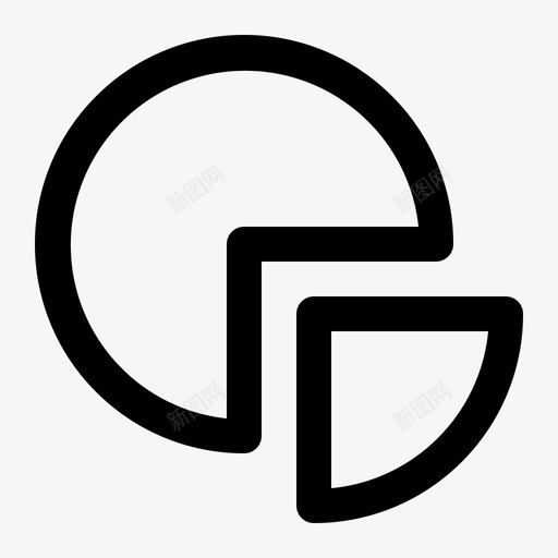 饼图经济金融图标svg_新图网 https://ixintu.com 概要 经济 统计 金融 饼图